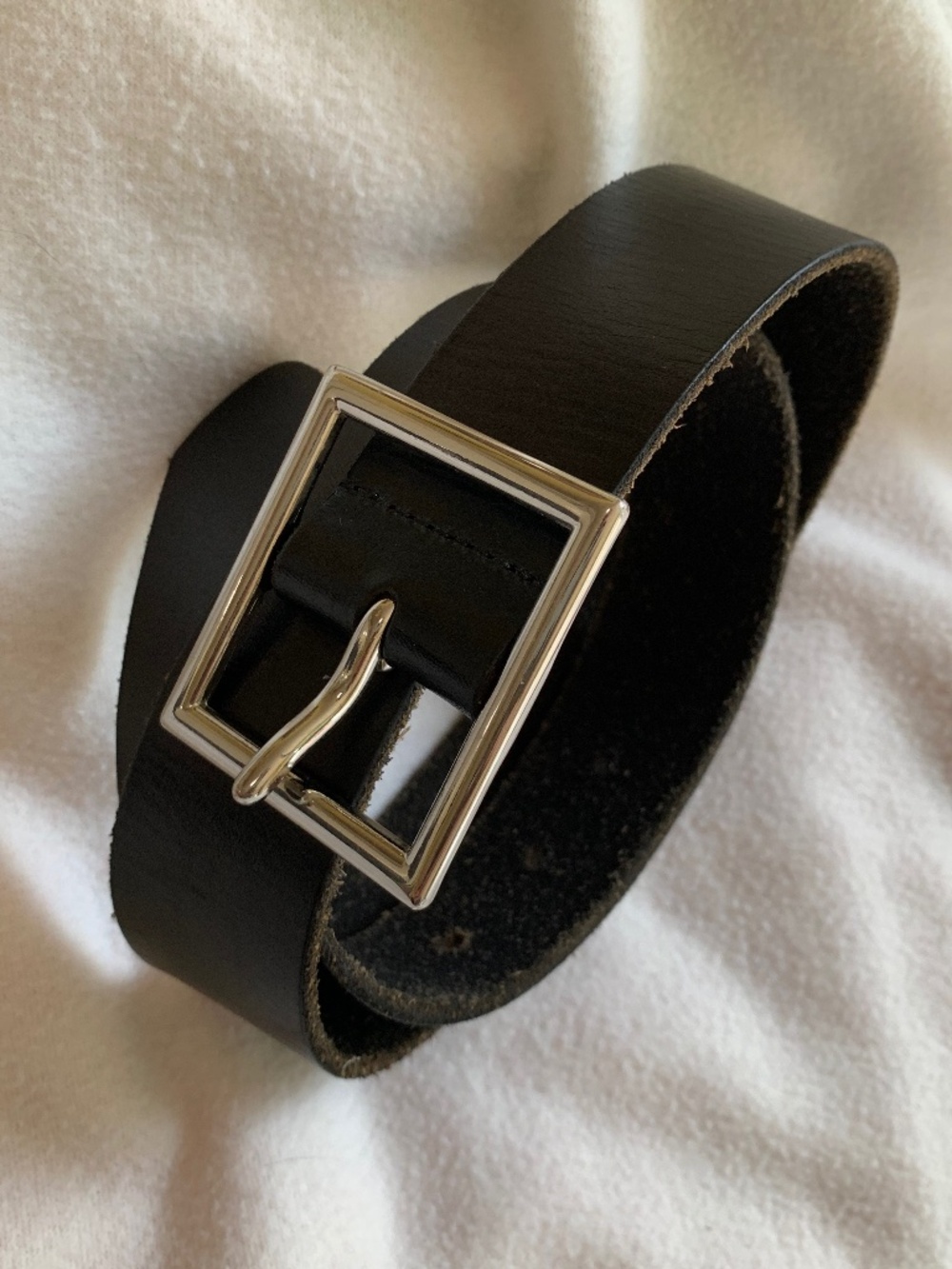 Urban Outfitters Square Buckle Leather Belt